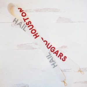 Beaded Collegiate Hail Houston Cougars Game Day Purse Strap